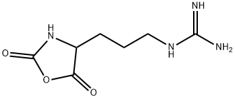 [3-(2,5-dioxo-4-oxazolidinyl)propyl]guanidine 结构式