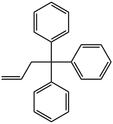 4,4,4-Triphenyl-1-butene Structure