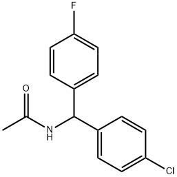 N-[(4-Chlorophenyl)(4-fluorophenyl)Methyl]acetaMide, 168779-39-3, 结构式