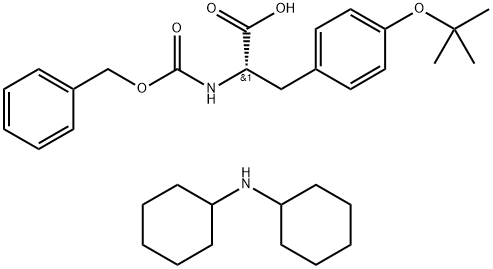 N-Benzyloxycarbonyl-O-tert-butyl-L-tyrosine dicyclohexylamine salt Struktur