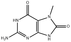 2-amino-7-methyl-3,9-dihydropurine-6,8-dione 结构式