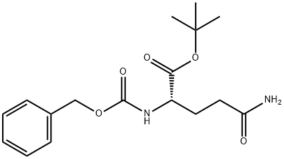 N2-フェニルメトキシカルボニル-L-グルタミン1,1-ジメチルエチル 化学構造式