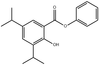 phenyl 3,5-diisopropylsalicylate  Struktur