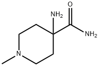 4-Piperidinecarboxamide,4-amino-1-methyl-(9CI) 化学構造式