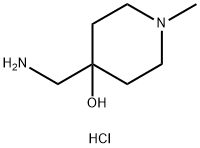 4-(Aminomethyl)-1-methyl-piperidin-4-ol(HCl) Structure