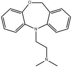 5-[2-(Dimethylamino)ethyl]-5,11-dihydrodibenz[b,e][1,4]oxazepine Struktur