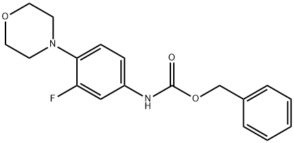 N-BENZYLOXYCARBONYL-3-FLUORO-4-MORPHOLINOANILINE Struktur