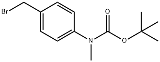 TERT-BUTYL 4-(BROMOMETHYL)PHENYL(METHYL)CARBAMATE Structure