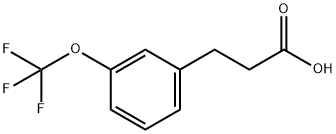 3-[3-(三氟甲氧基)苯基]丙酸, 168833-77-0, 结构式