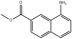 2-Naphthalenecarboxylicacid,8-amino-,methylester(9CI), 168901-53-9, 结构式