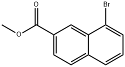 Methyl 8-broMo-2-naphthoate 化学構造式