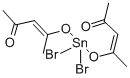 TIN(IV) BIS(ACETYLACETONATE) DIBROMIDE Struktur