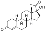 17a-Hydroxy-19-norpregn-4-ene-3,20-dione Struktur
