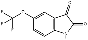 5-三氟甲氧基吲哚-2,3-二酮, 169037-23-4, 结构式