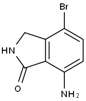 7-AMINO-4-BROMOISOINDOLIN-1-ONE Struktur