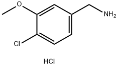 (4-Chloro-3-methoxyphenyl)methanamine hydrochloride 化学構造式