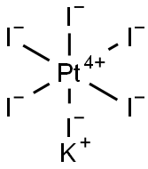 六碘铂酸钾 结构式