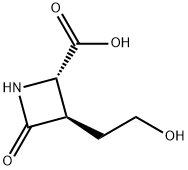 2-Azetidinecarboxylicacid,3-(2-hydroxyethyl)-4-oxo-,(2S-trans)-(9CI) Struktur