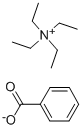 テトラエチルアミニウム·ベンゾアート 化学構造式