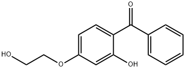 2-hydroxy-4-(2-hydroxyethoxy)benzophenone  Struktur