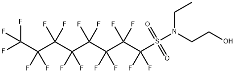 N-Ethyl-N-(2-hydroxyethyl)perfluorooctylsulphonamide Structure