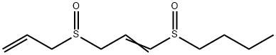 1-[(E)-3-prop-2-enylsulfinylprop-1-enyl]sulfinylbutane Struktur