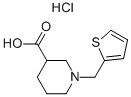 1-THIOPHEN-2-YLMETHYL-PIPERIDINE-3-CARBOXYLIC ACID HYDROCHLORIDE Structure