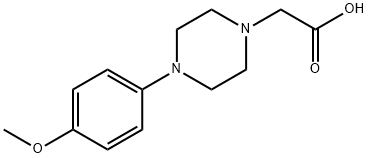 2-(4-(4-甲氧基苯基)哌嗪-1-基)乙酸 结构式