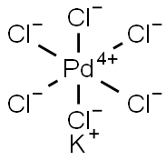 六氯钯酸钾, 16919-73-6, 结构式