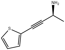 3-Butyn-2-amine, 4-(2-thienyl)-, (S)- (9CI) Structure