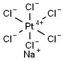 六氯代铂酸(2-)二钠盐,16923-58-3,结构式