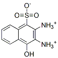 3-ジアゾニオ-4-ヒドロキシ-1-ナフタレンスルホン酸 化学構造式