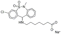 (-)-Tianeptine Monosodium Salt 结构式