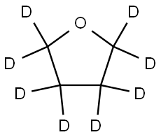 テトラヒドロフラン-d8 99.5atom%D (0.75ml×5) 化学構造式