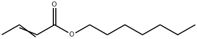 2-ブテン酸ヘプチル 化学構造式