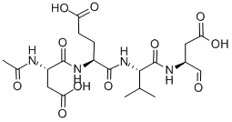 乙酰基-天冬氨酰-谷氨酰-缬氨酰-天冬氨醛, 169332-60-9, 结构式
