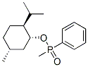 (-)-メチルフェニルホスフィン酸(1R)-5β-メチル-2α-(1-メチルエチル)シクロヘキサン-1β-イル 化学構造式