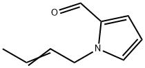 1H-Pyrrole-2-carboxaldehyde, 1-(2-butenyl)- (9CI) 化学構造式