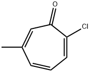 2,4,6-Cycloheptatrien-1-one,  2-chloro-6-methyl- 化学構造式