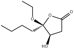 2(3H)-Furanone,5-butyl-5-ethoxydihydro-4-hydroxy-,(4R-cis)-(9CI),169396-13-8,结构式