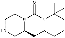 (S)-1-N-Boc-2-butylpiperazine 化学構造式