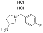 1-(4-FLUORO-BENZYL)-PYRROLIDIN-3-YLAMINE DIHYDROCHLORIDE Structure