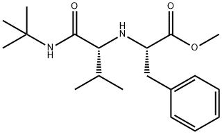 L-Phenylalanine, N-[1-[[(1,1-dimethylethyl)amino]carbonyl]-2-methylpropyl]-, methyl ester, (R)- (9CI) 化学構造式