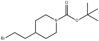 N-BOC-4-(2-BROMO-ETHYL)-PIPERIDINE 化学構造式