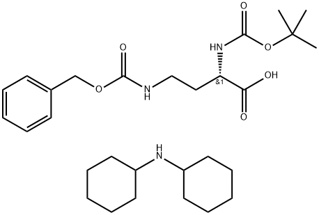BOC-DAB(Z)-OH・DCHA 化学構造式