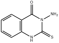 3-氨基-2-硫代-2,3-二氢喹唑啉-4(1H)-酮盐酸盐 结构式