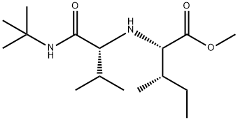 L-Isoleucine, N-[1-[[(1,1-dimethylethyl)amino]carbonyl]-2-methylpropyl]-, methyl ester, (R)- (9CI) Structure