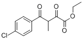 ETHYL 4-(4-CHLOROPHENYL)-3-METHYL-2,4-DIOXO-BUTYRATE Structure