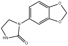 1-(1,3-Benzodioxol-5-yl)imidazolidin-2-one,169547-80-2,结构式