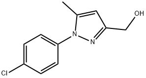 3-HYDROXYMETHYL-5-METHYL-N(4-CHLOROPHENYL)-PYRAZOLE 化学構造式